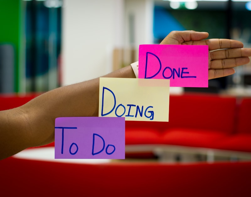 Digital task list on a mobile device